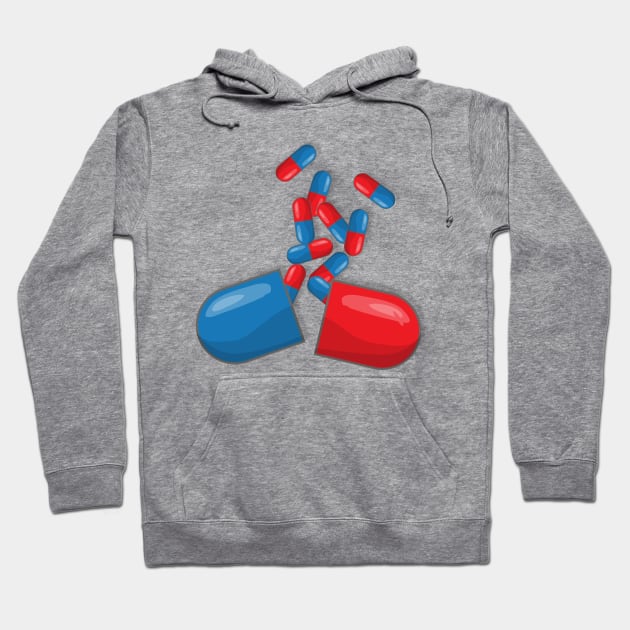 Red Pill Blue Pill - Matrix Hoodie by EverGreene